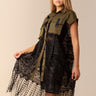 Lace + Fringe Cargo Vest Vests Kate Hewko One Size Green 