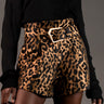 Leopard Buckle Shorts Shorts Kate Hewko 
