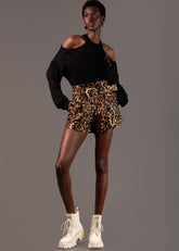 Leopard Buckle Shorts Shorts Kate Hewko 