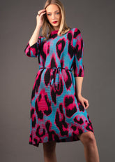 Leopard Glam Dress Dresses Kate Hewko One Size Blue 