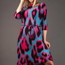 Leopard Glam Dress Dresses Kate Hewko One Size Blue 