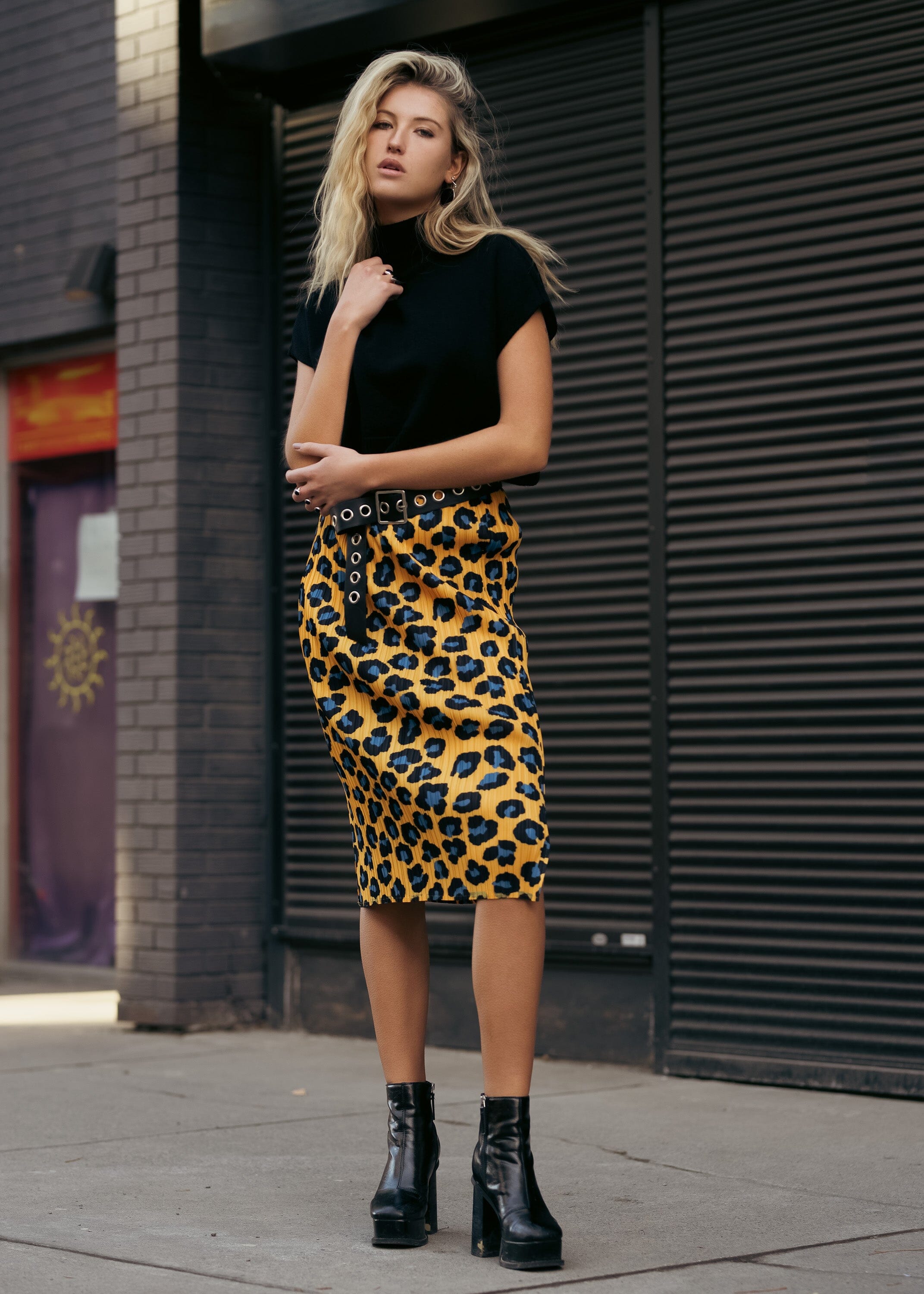 Leopard Print Tube Skirt Skirts Kate Hewko 