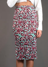 Leopard Print Tube Skirt Skirts Kate Hewko 