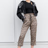 Leopard Silk Trouser Pants Kate Hewko 