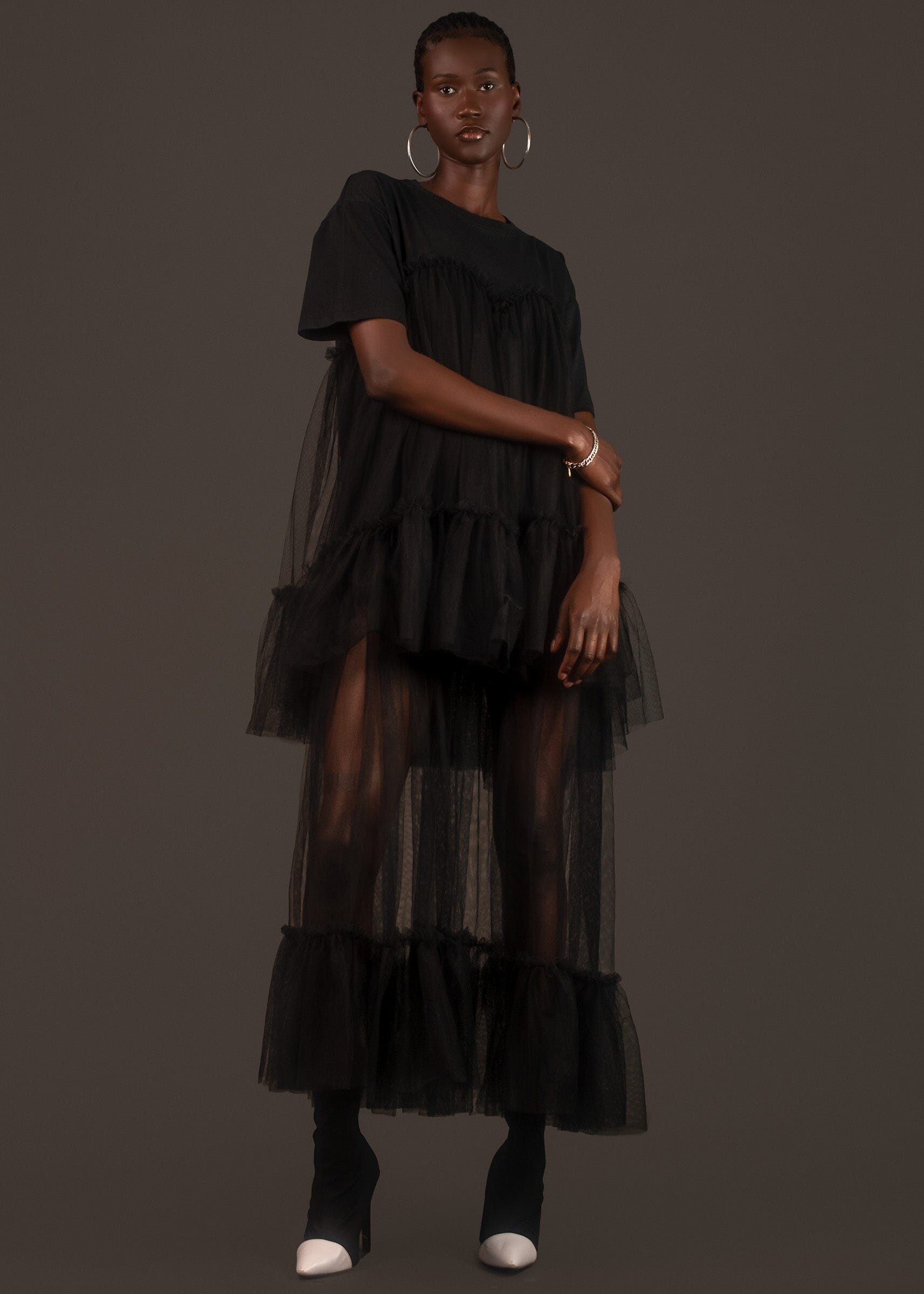 Long Layered Tulle Tee Dress Dresses Kate Hewko 