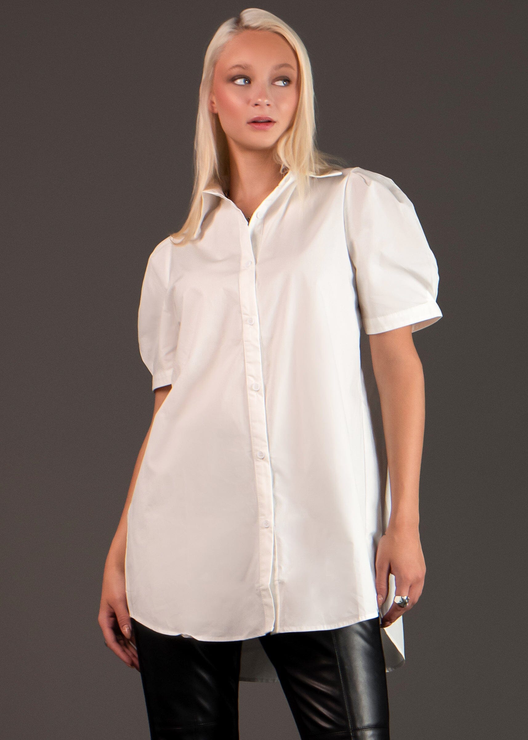 Long White Dress Shirt Tee Blouses Kate Hewko 