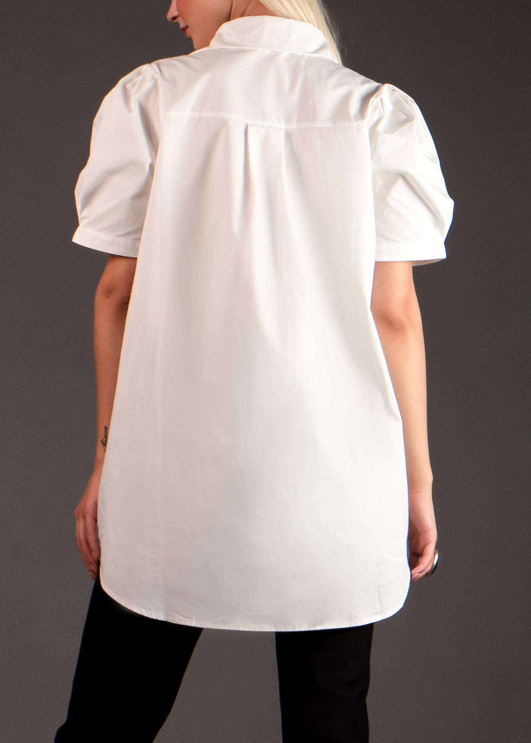 Long White Dress Shirt Tee Blouses Kate Hewko 