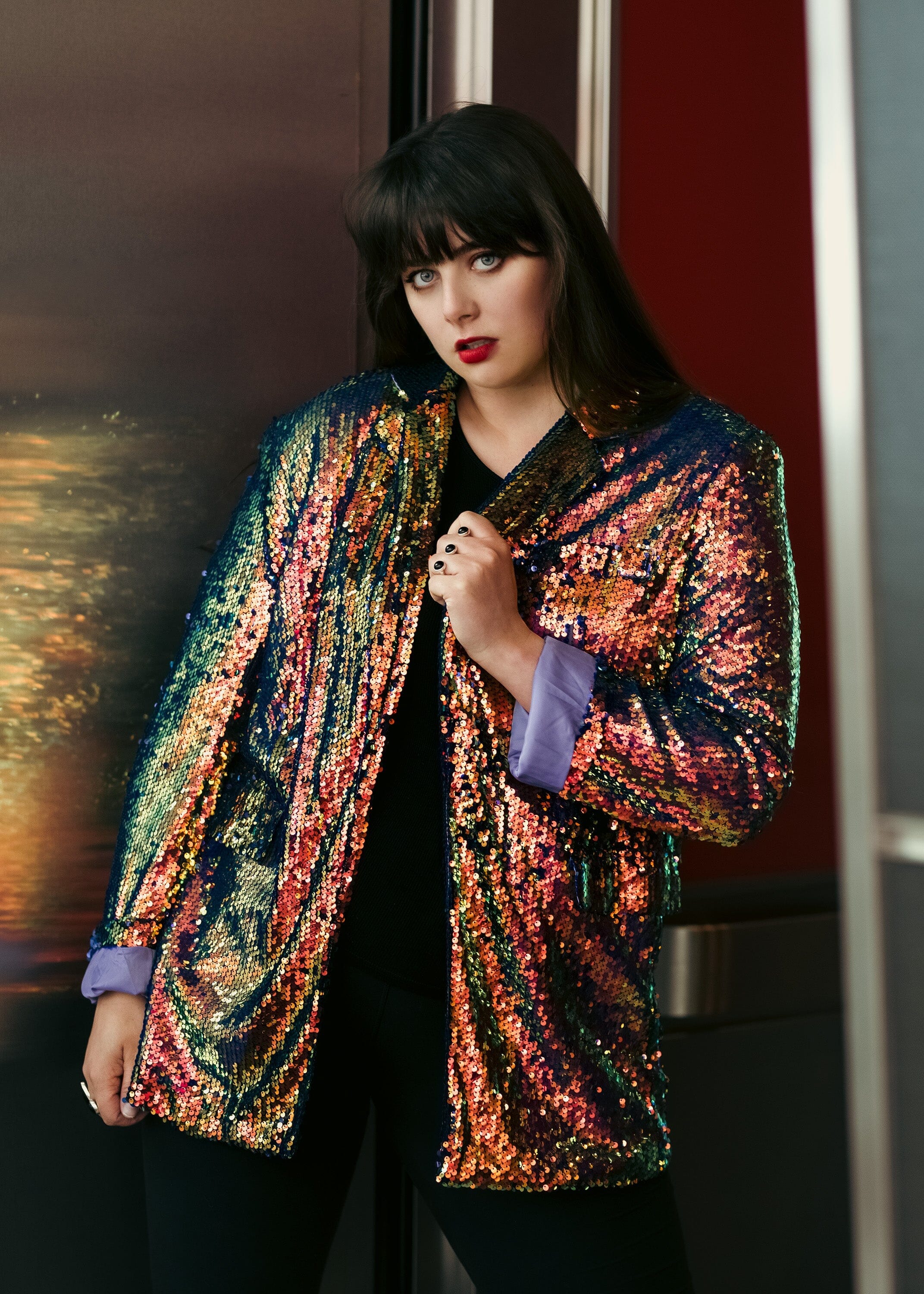 Lux Sequin Blazer Blazers Kate Hewko Multi XL 