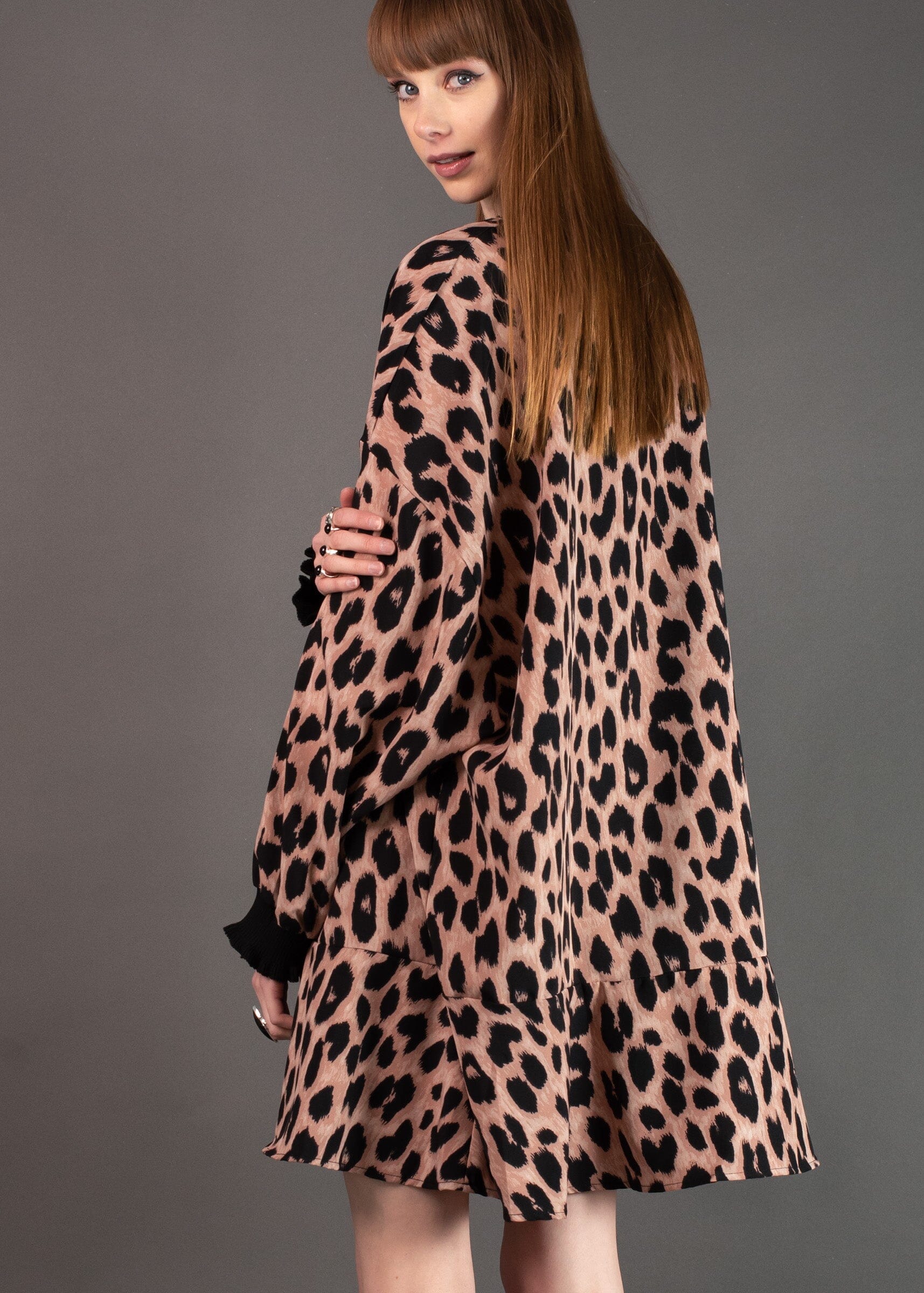 Mock Neck Leopard Dress Dresses Kate Hewko 