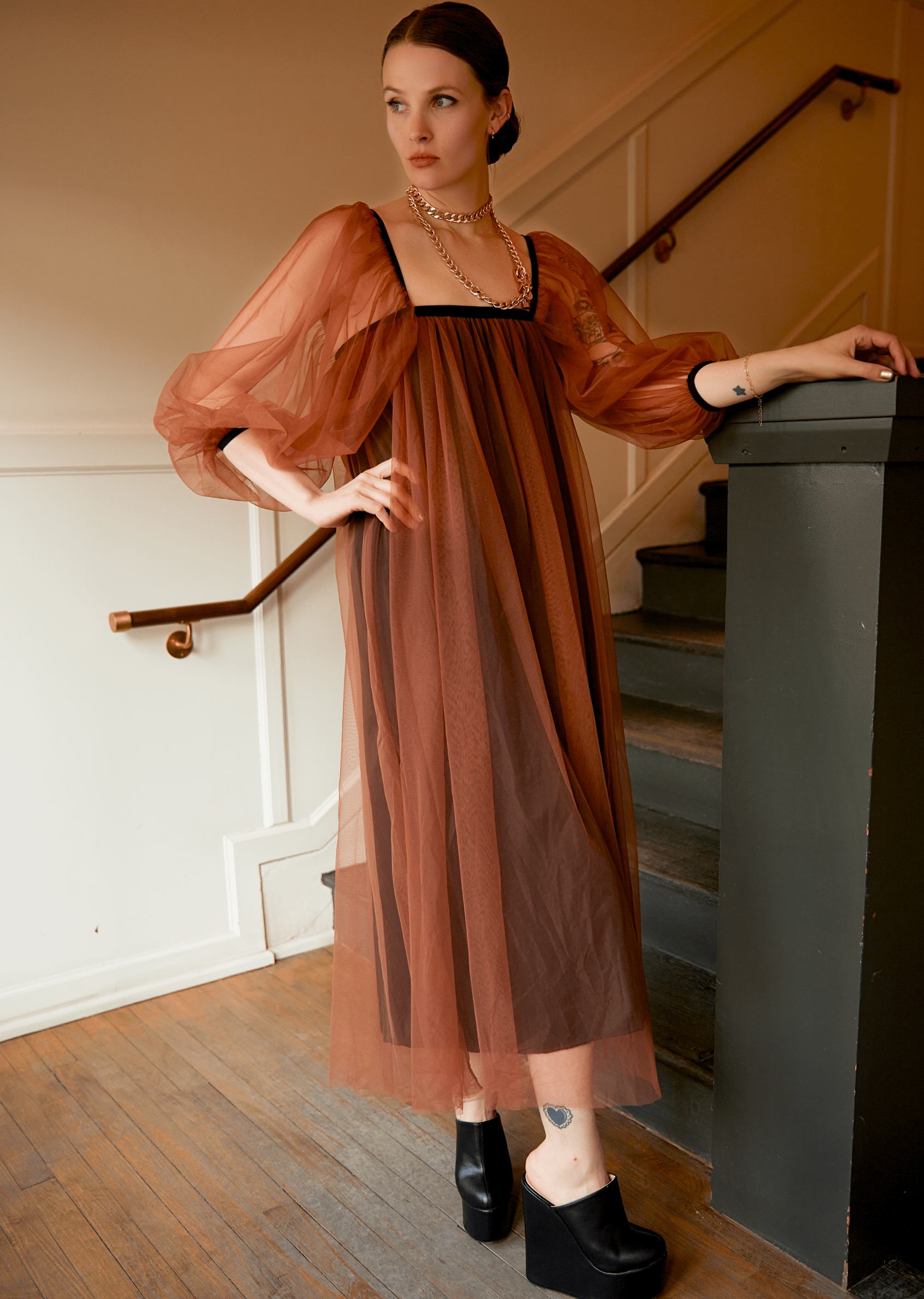 Off Shoulder Tulle Dress - Kate Hewko Off Shoulder Tulle Dress - Kate Hewko