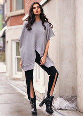Oversized Asymmetrical Sweatshirt Sweatshirts Kate Hewko Grey One Size 