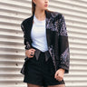 Patterned Sequin Blazer Blazers Kate Hewko Black L 