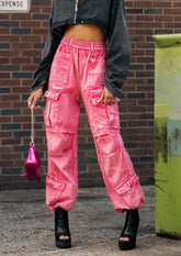 Pink Denim Cargo Pant - Kate Hewko
