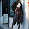 Plaid Asymmetrical Skirt Skirts Kate Hewko Multi One Size 