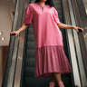 Pleated Tee Dress Dresses Kate Hewko Pink One Size 