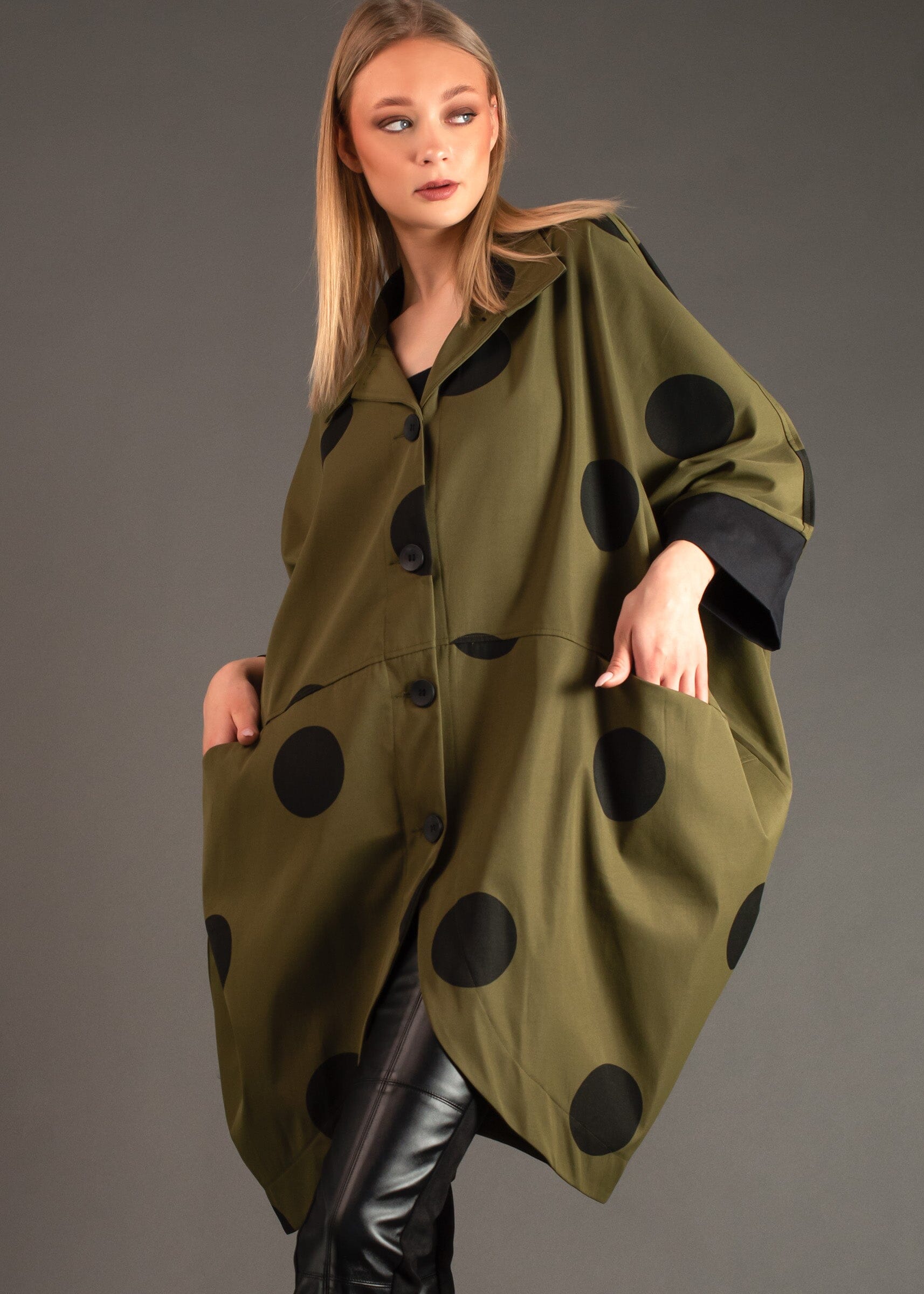 Polka Dot Layering Piece Layering Pieces Kate Hewko One Size Green 