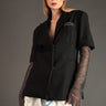Rhinestone Sleeve Blazer Blazers Kate Hewko Black L 