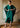 Rhinestone Sleeve Satin Dress Dresses Kate Hewko One Size Green 