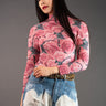 Rose Printed Separates Two Piece Sets Kate Hewko Top One Size 
