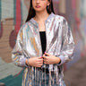 Sequin Disco Jacket Outerwear Kate Hewko One Size Silver 