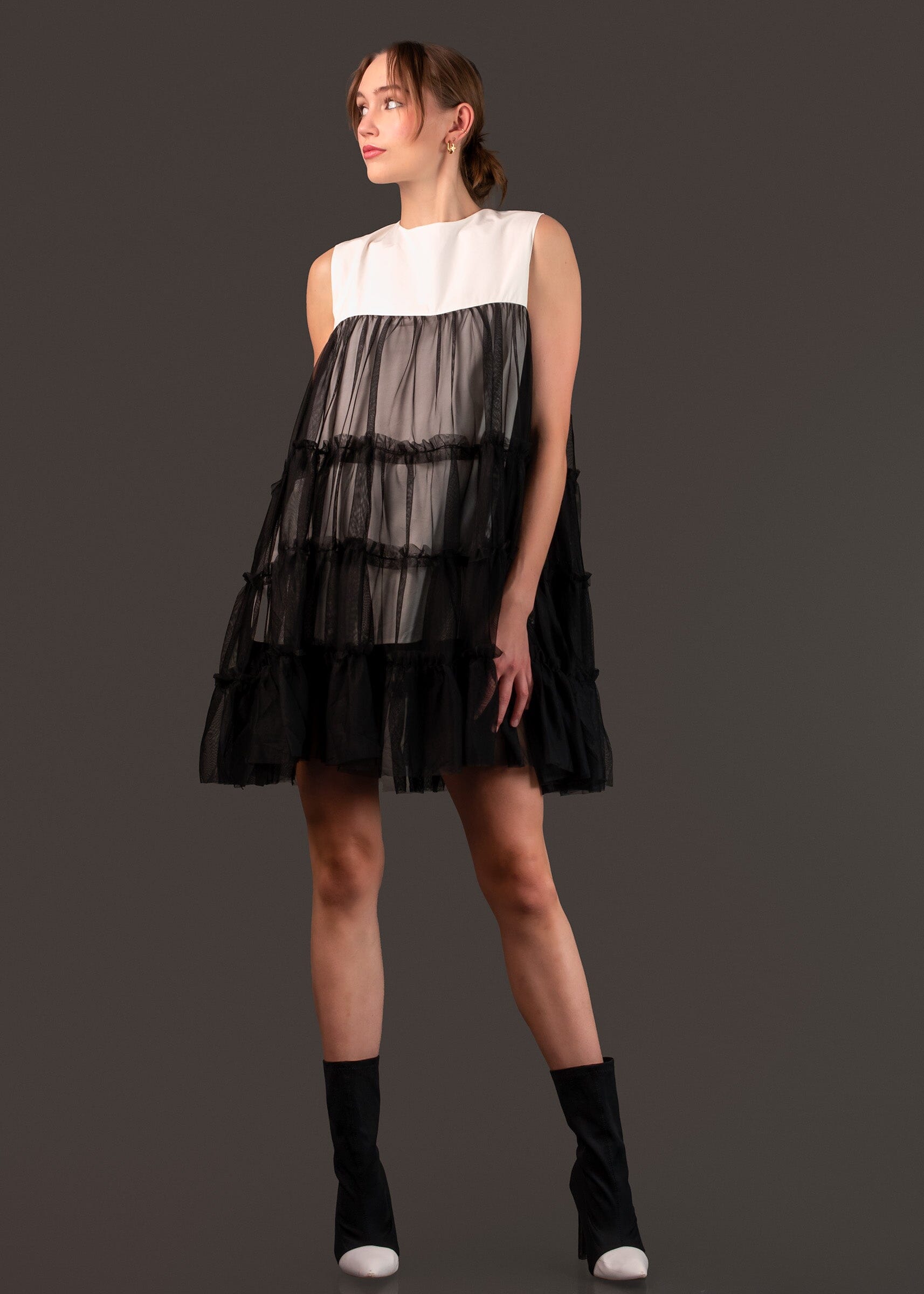 Sleeveless Tulle Baby Doll Tunic Blouses Kate Hewko 