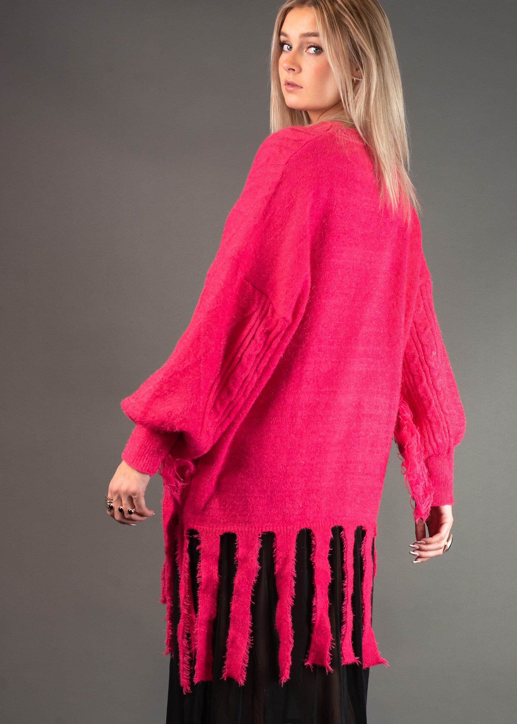 Sparkle Fringe Sweater Sweaters Kate Hewko 