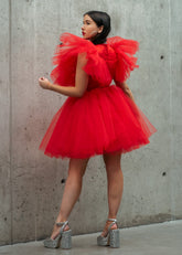 exclusive tulle mini dress Exclusive Tulle Mini Dress