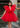 V neck Tulle Mini Dress Dresses Kate Hewko Red 2 