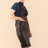 Vegan Leather Belted Jumper Dresses Kate Hewko Black S 