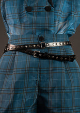 Vegan Leather Studded Wrap Belt Belts Kate Hewko 