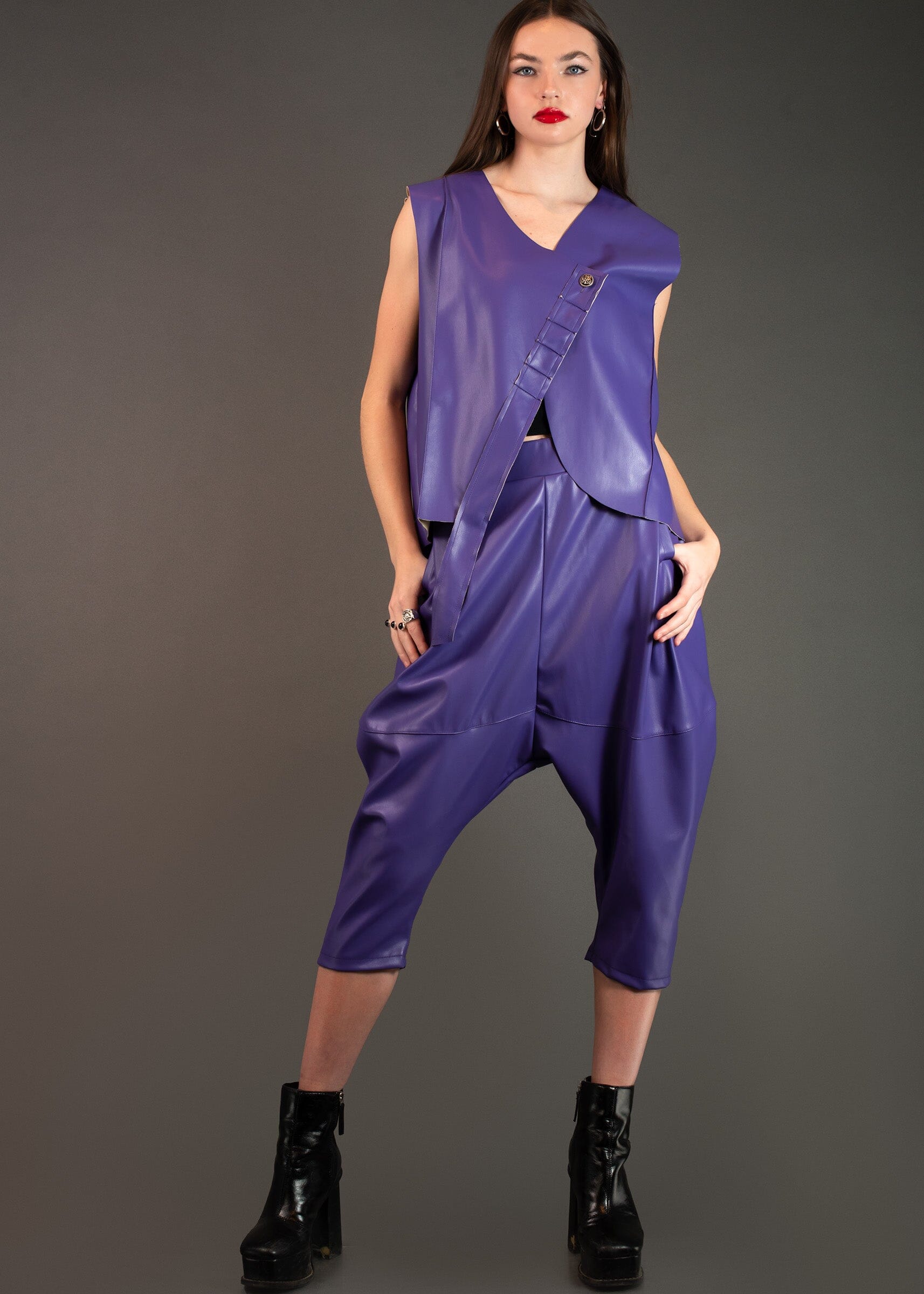 Vegan Leather Two Piece Set Two Piece Sets Kate Hewko 