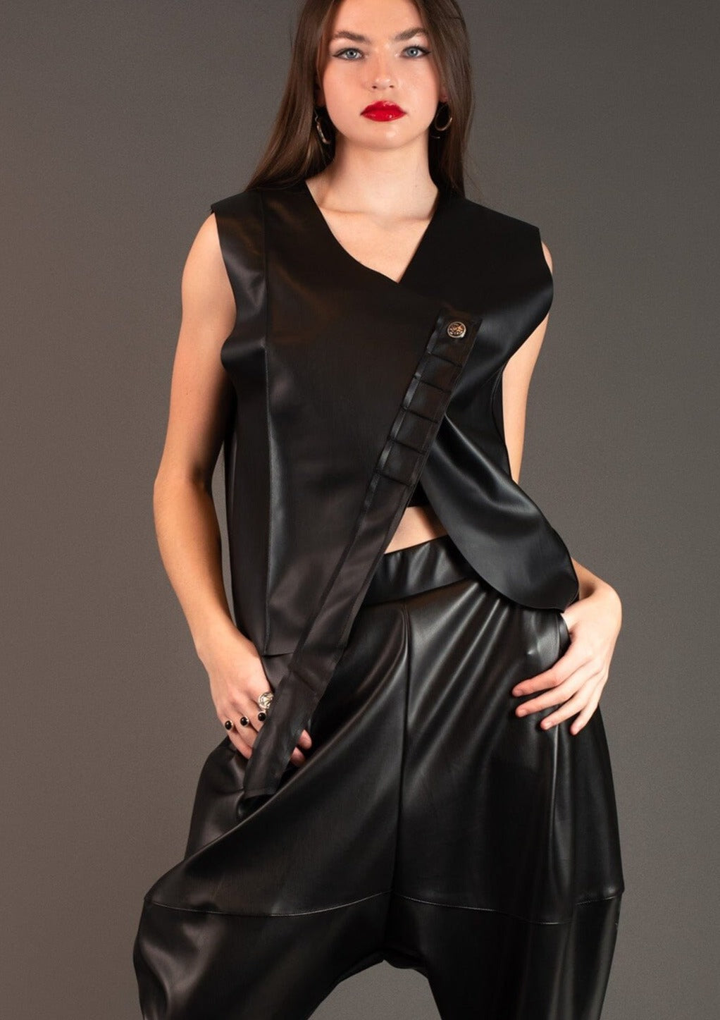 Vegan Leather Two Piece Set Two Piece Sets Kate Hewko 