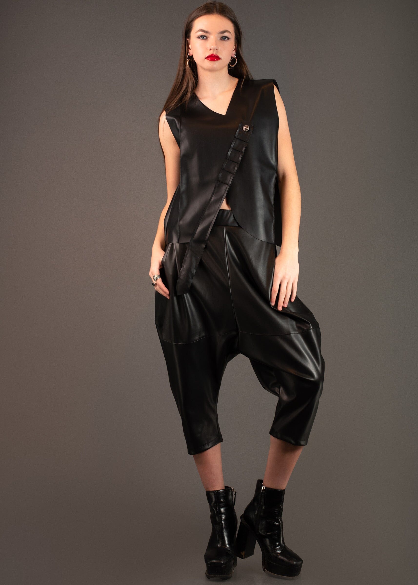 Vegan Leather Two Piece Set Two Piece Sets Kate Hewko Black One Size 